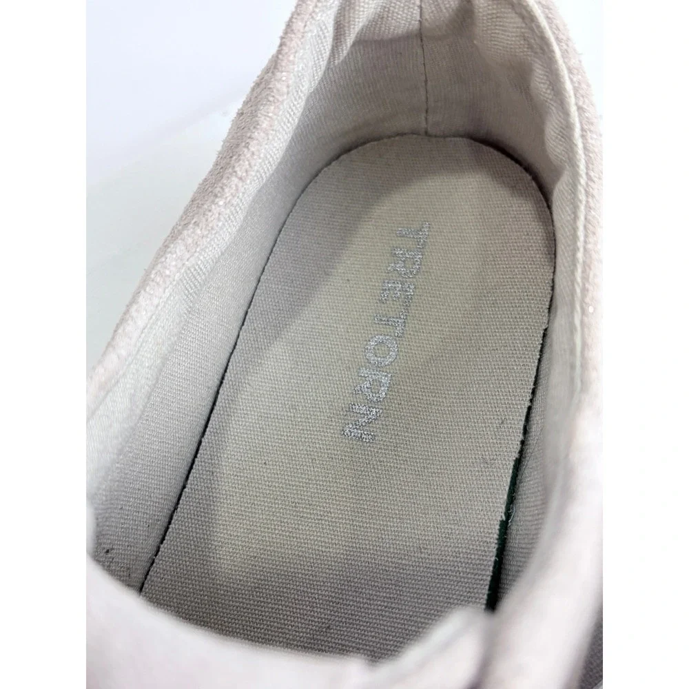 NWT‎ Tretorn Eve 2 Suede Espadrille Platform Sneakers Metallic Beige 9